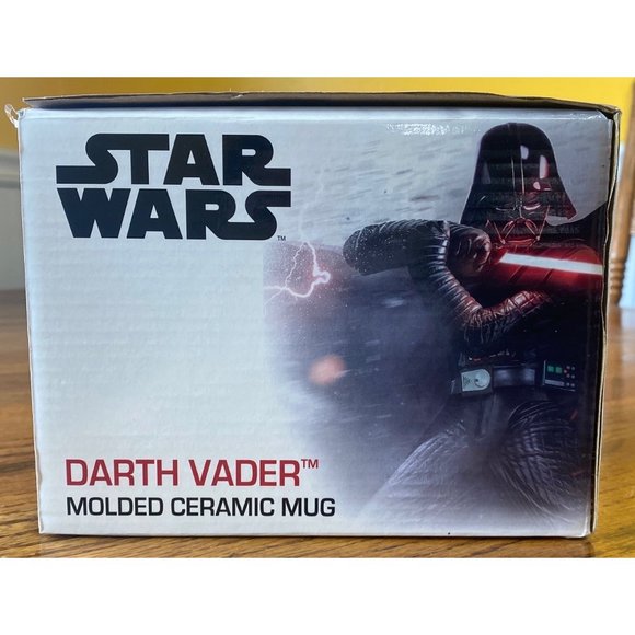 NWB Star Wars Darth Vader Mug Ceramic Molded Disney ICUP Black - Picture 7 of 7
